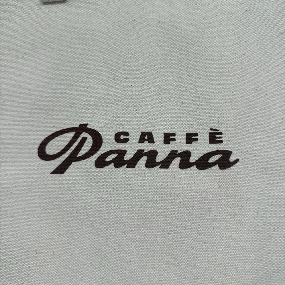 Kule x Caffè Panna Large Canvas Tote NYC Ice Cream Collab Bag Quiet Luxury NEW